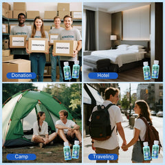 Travel-ready mouthwash packaging for hotels and offices