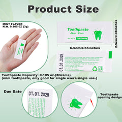 Hotel bulk toothpaste for guest rooms