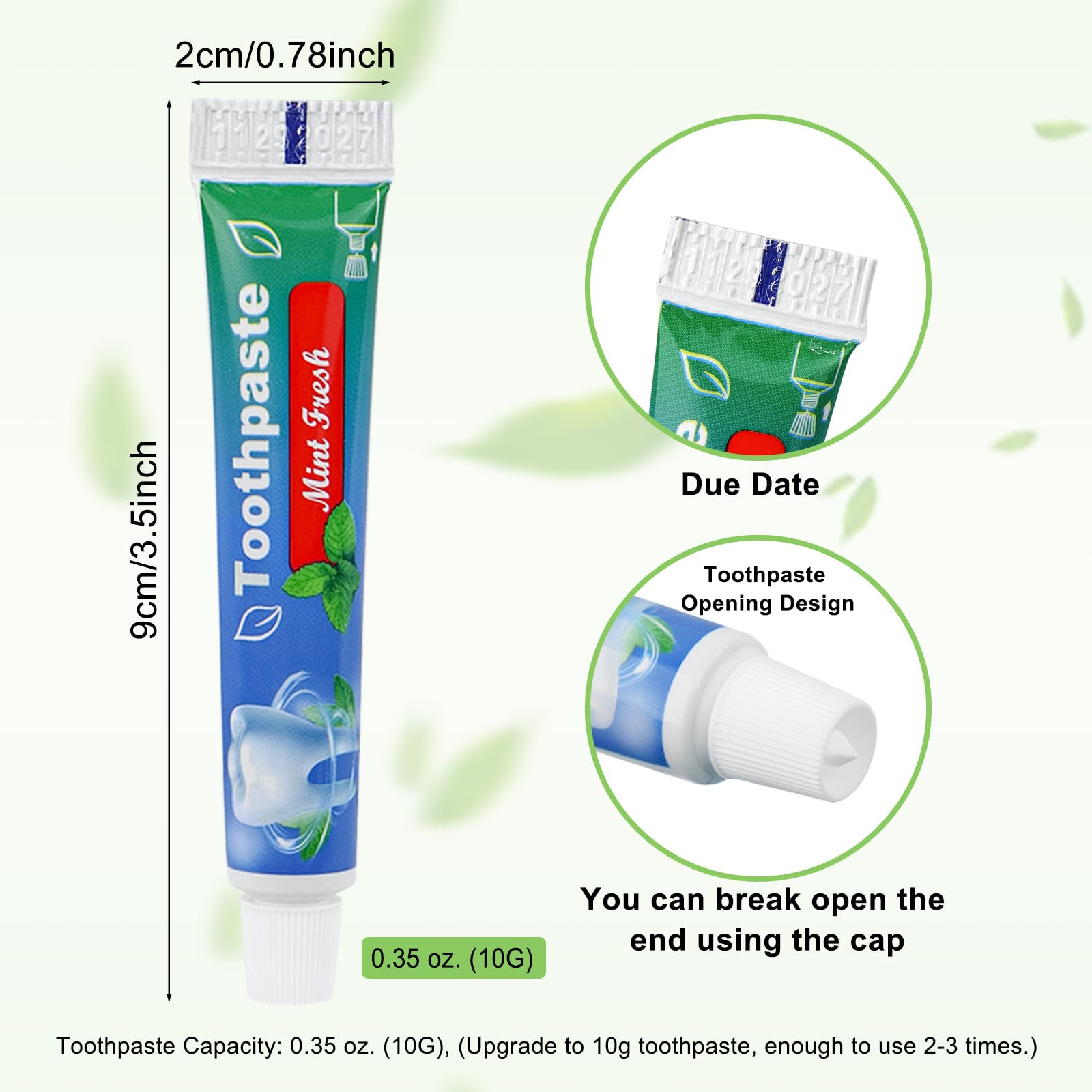 Bulk travel toothpaste packaging for easy distribution