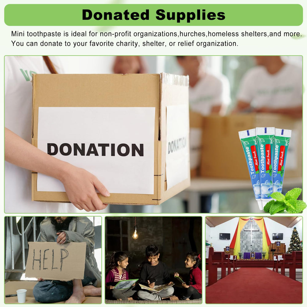 Bulk toothpaste donated for hotels and offices