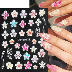 Haiidoak self-adhesive floral decals for easy DIY manicure