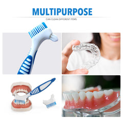 Denture and dental appliance cleaning with Haikole brushes