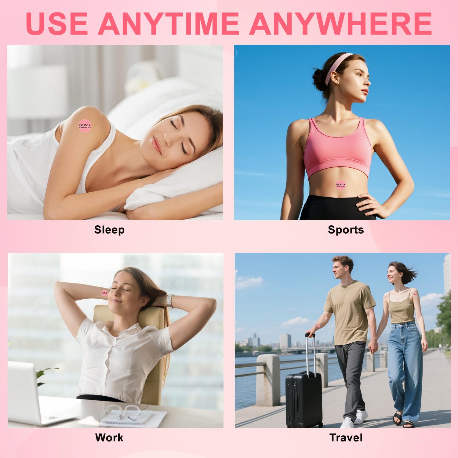 Unisex health care patches for energy support