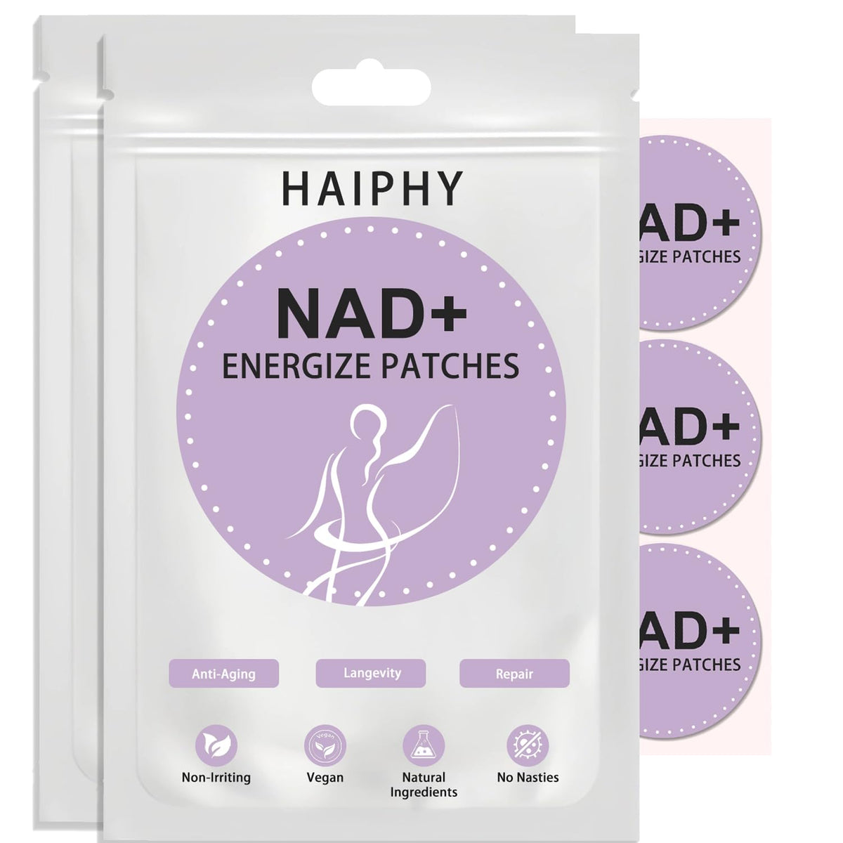 Haiphy NAD+Patches box packaging