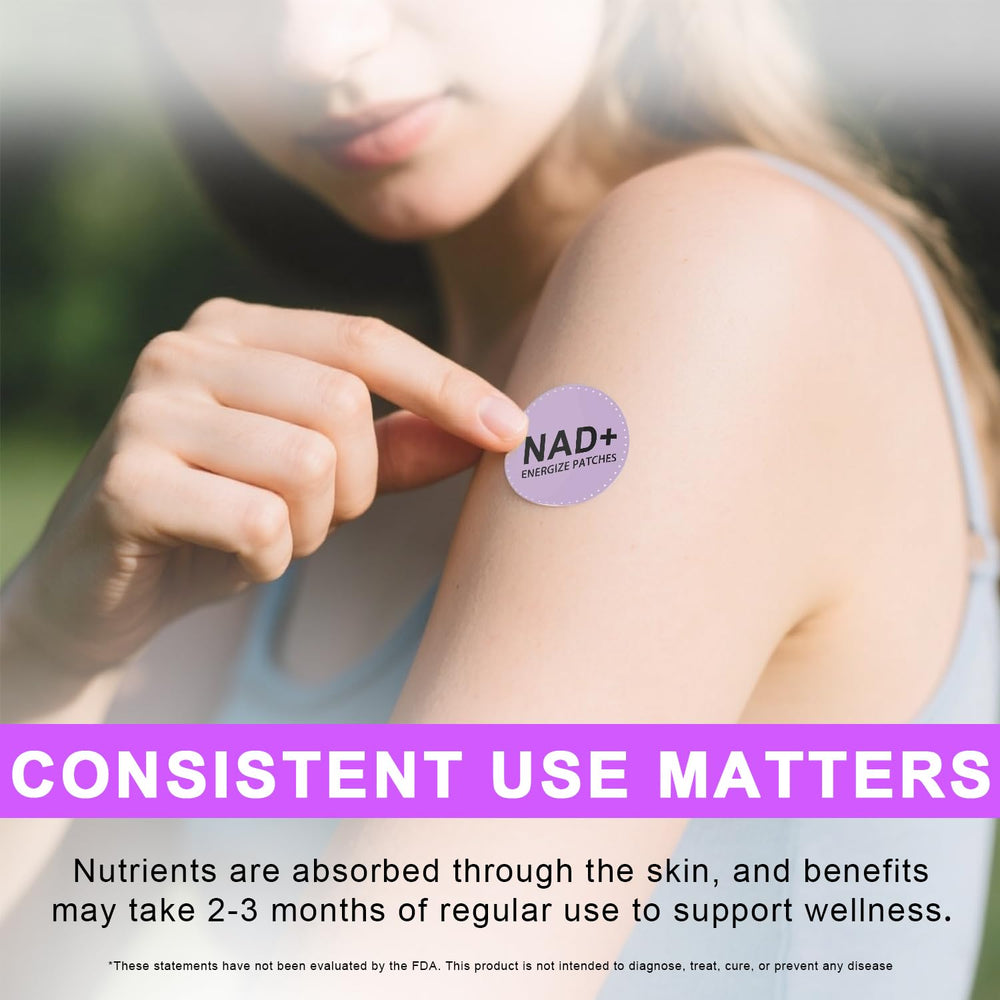 Daily use of Haiphy NAD+Patches for anti-aging benefits