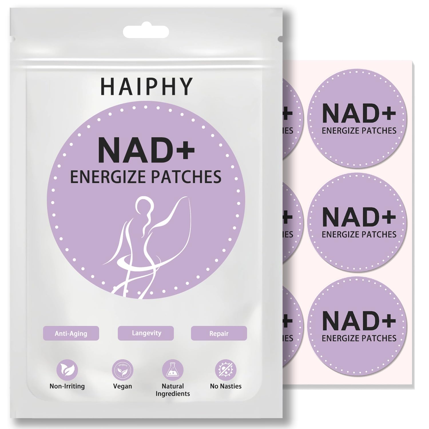 Front packaging of Haiphy NAD+Patches