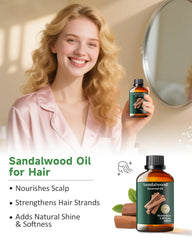 Sandalwood oil for hair care scalp treatment