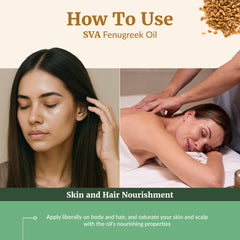 Hair care application with fenugreek oil