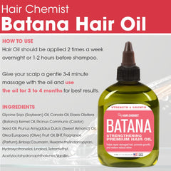 Hair Chemist Batana packaging Made in USA signals quality and easy dispensing.