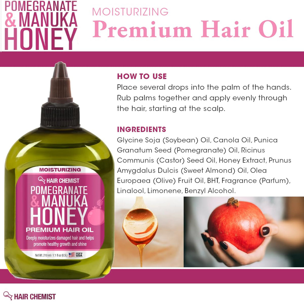 Hair Chemist bottle with dropper shows simple daily use