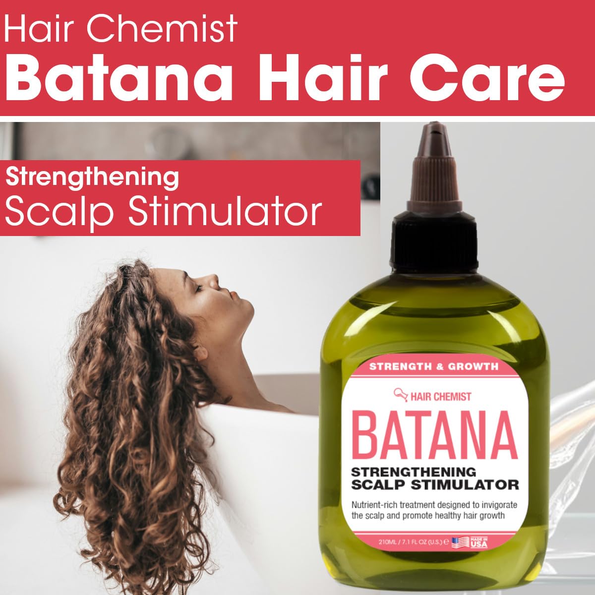 Hair Chemist Leave-in Scalp Nourishment formula in use
