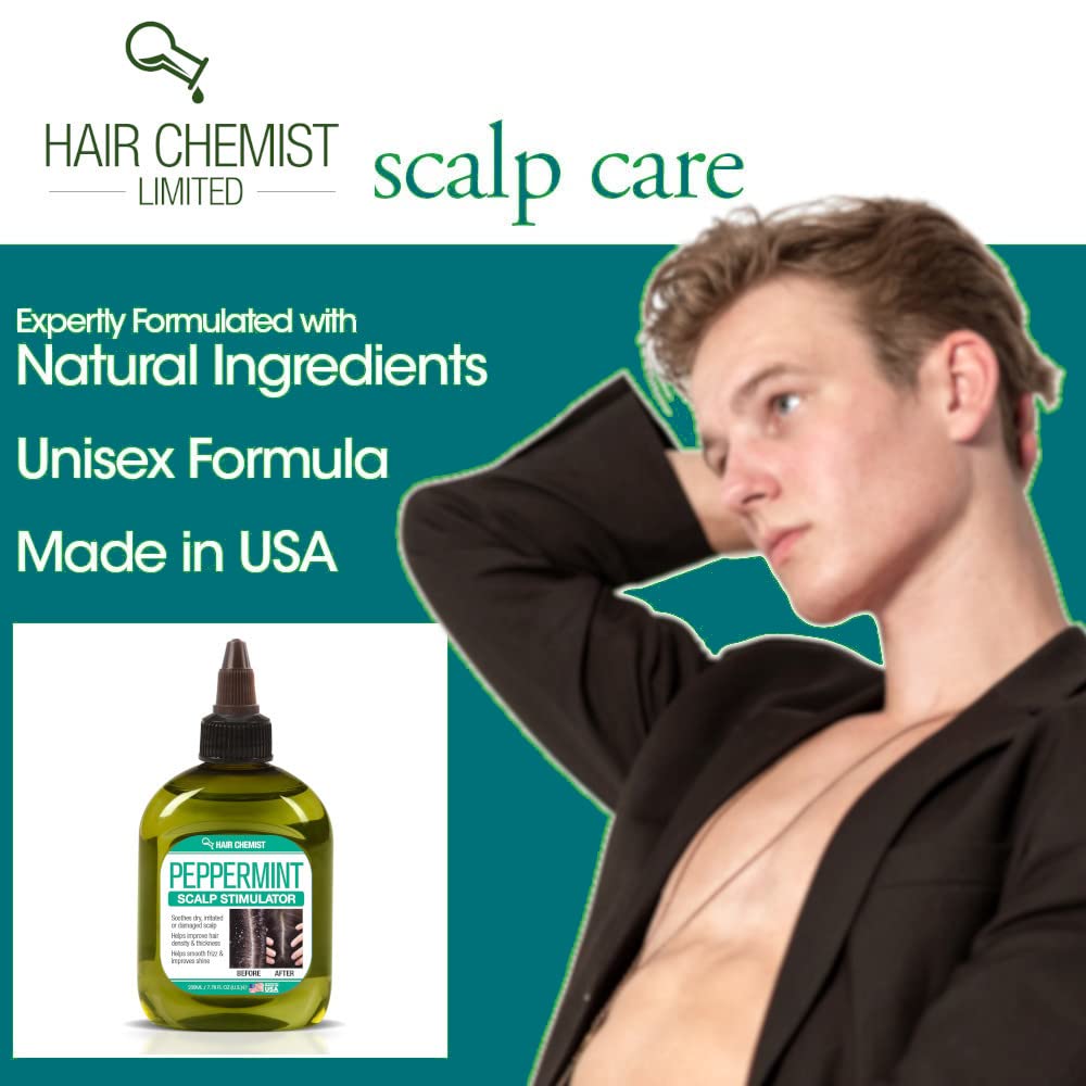 Hair Chemist Peppermint Scalp Stimulator tingling closeup indicating cooling sensation