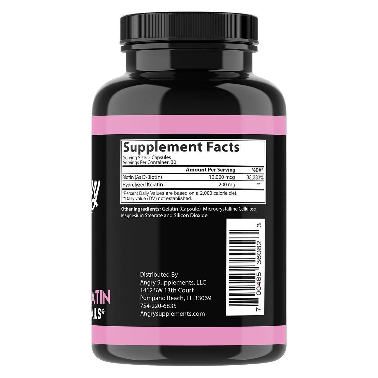 Ingredients Biotin, Keratin, Melatonin, Magnesium and Calcium