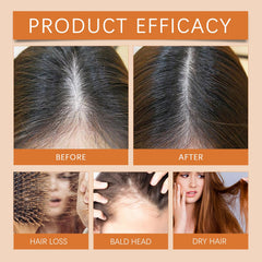 Hair Growth Ampoules with Turmeric label detail, fragrance-free 2ml dosage.