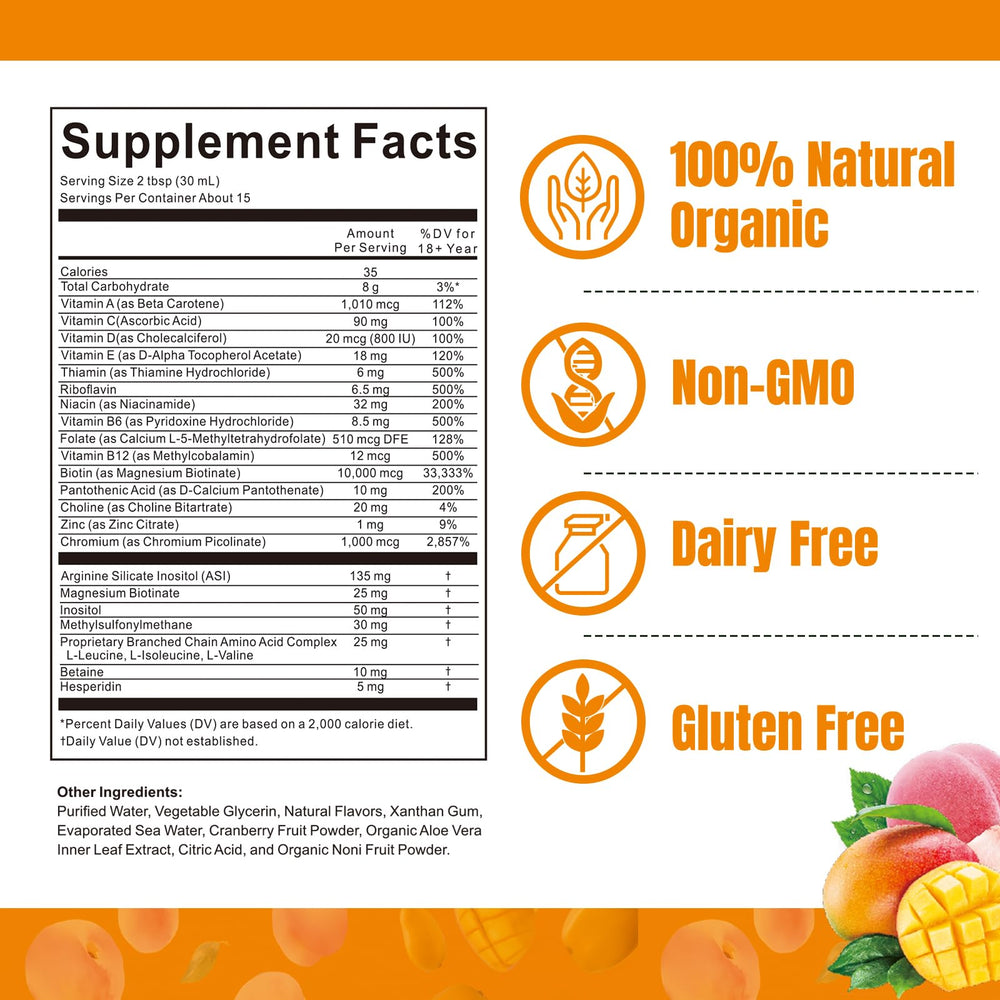 Hair growth, skin and nails support ingredients
