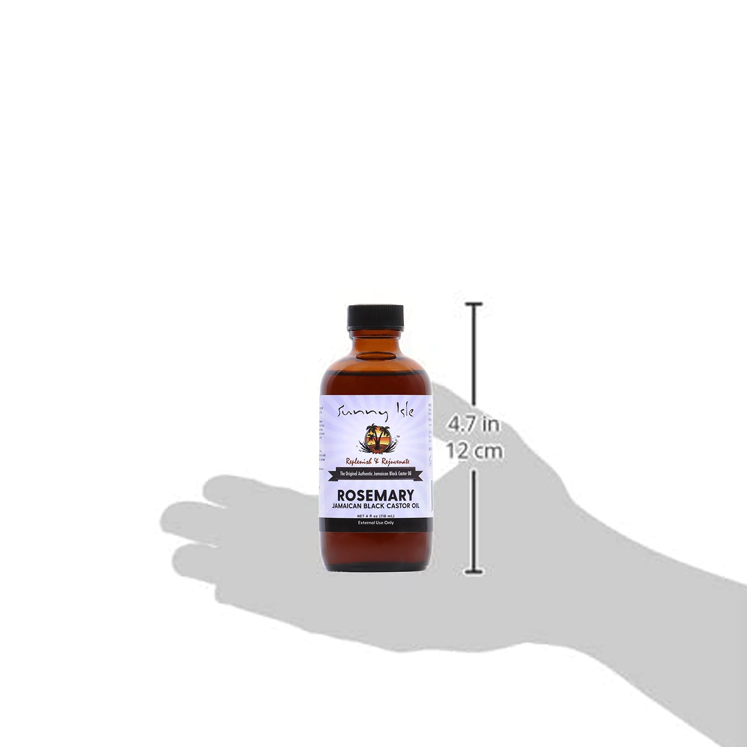 Hair growth support with rosemary-infused castor oil