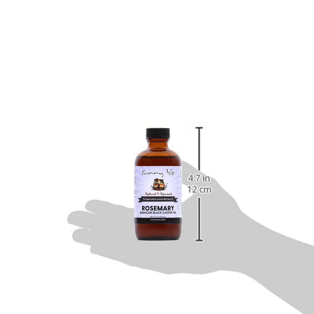 Hair growth support with rosemary-infused castor oil