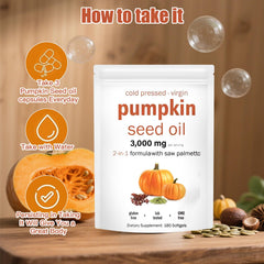 Hair health support from pumpkin seed oil and saw palmetto