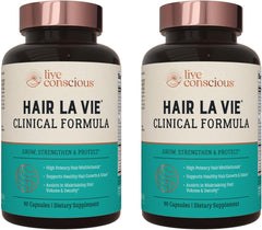 Hair La Vie Live Conscious Clinical Formula bottle with label
