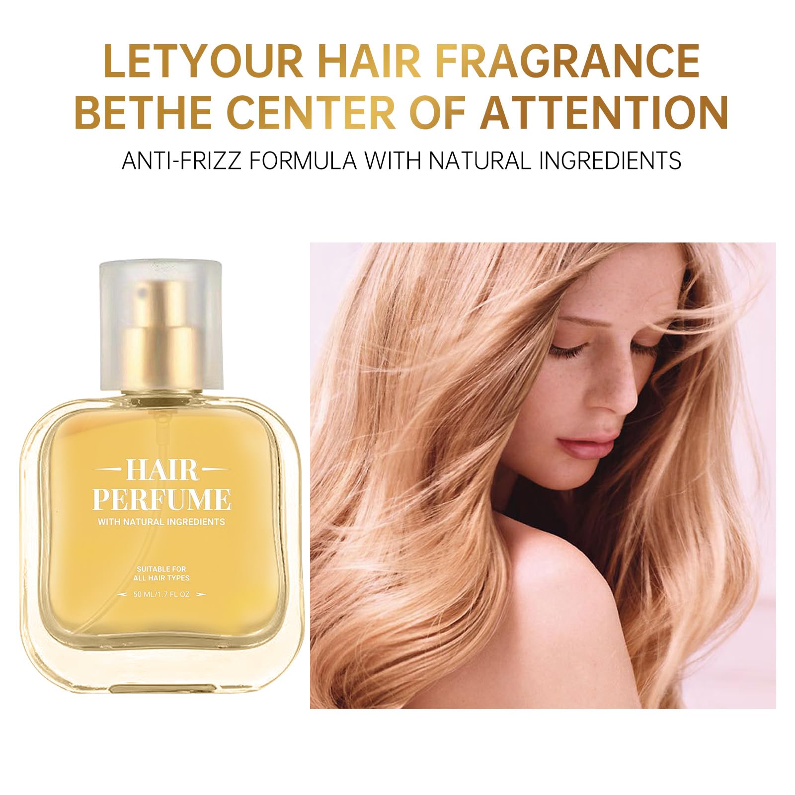 Hair Perfume for Women showcasing creamy sandalwood and vanilla base