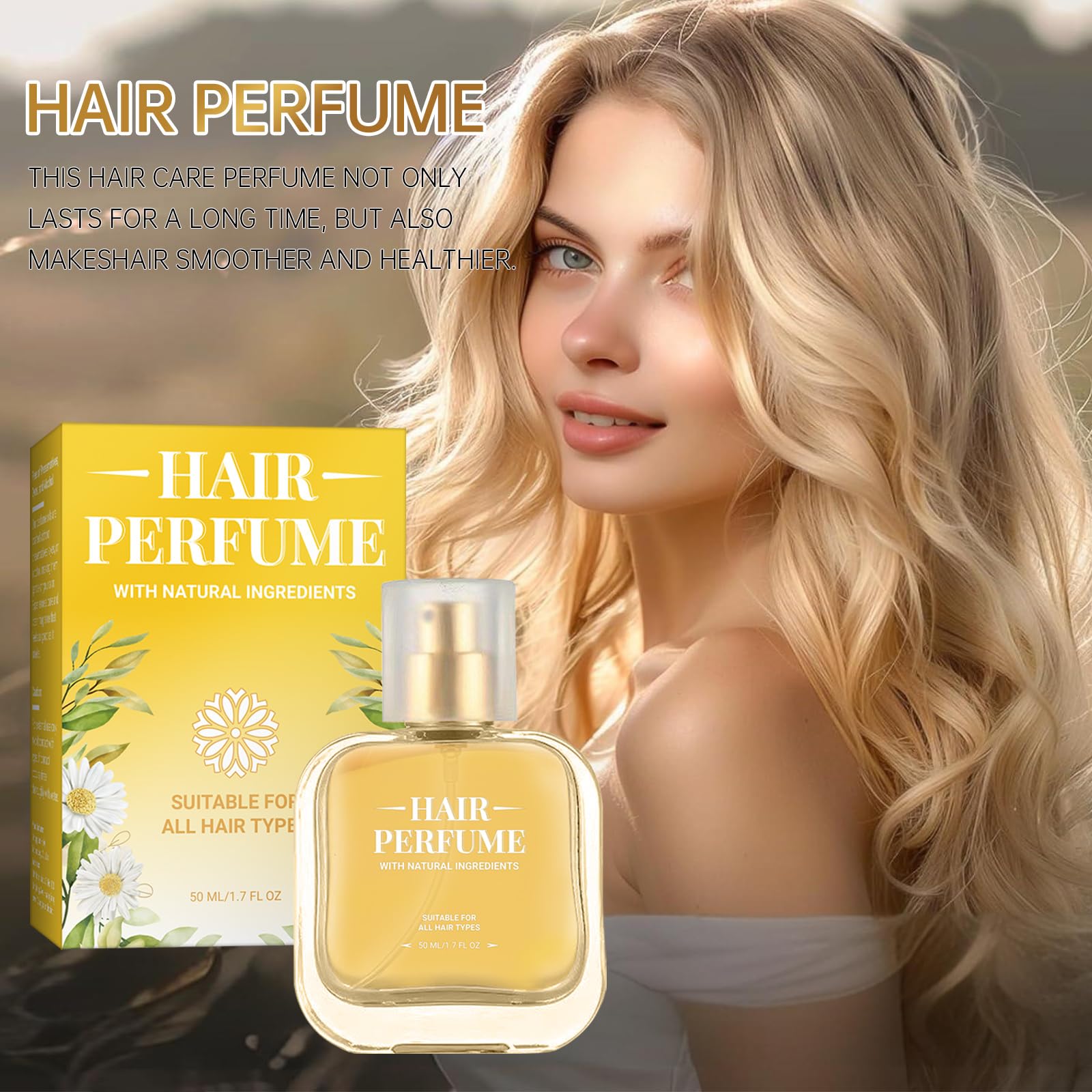 Hair Perfume for Women spray action capturing easy, even application