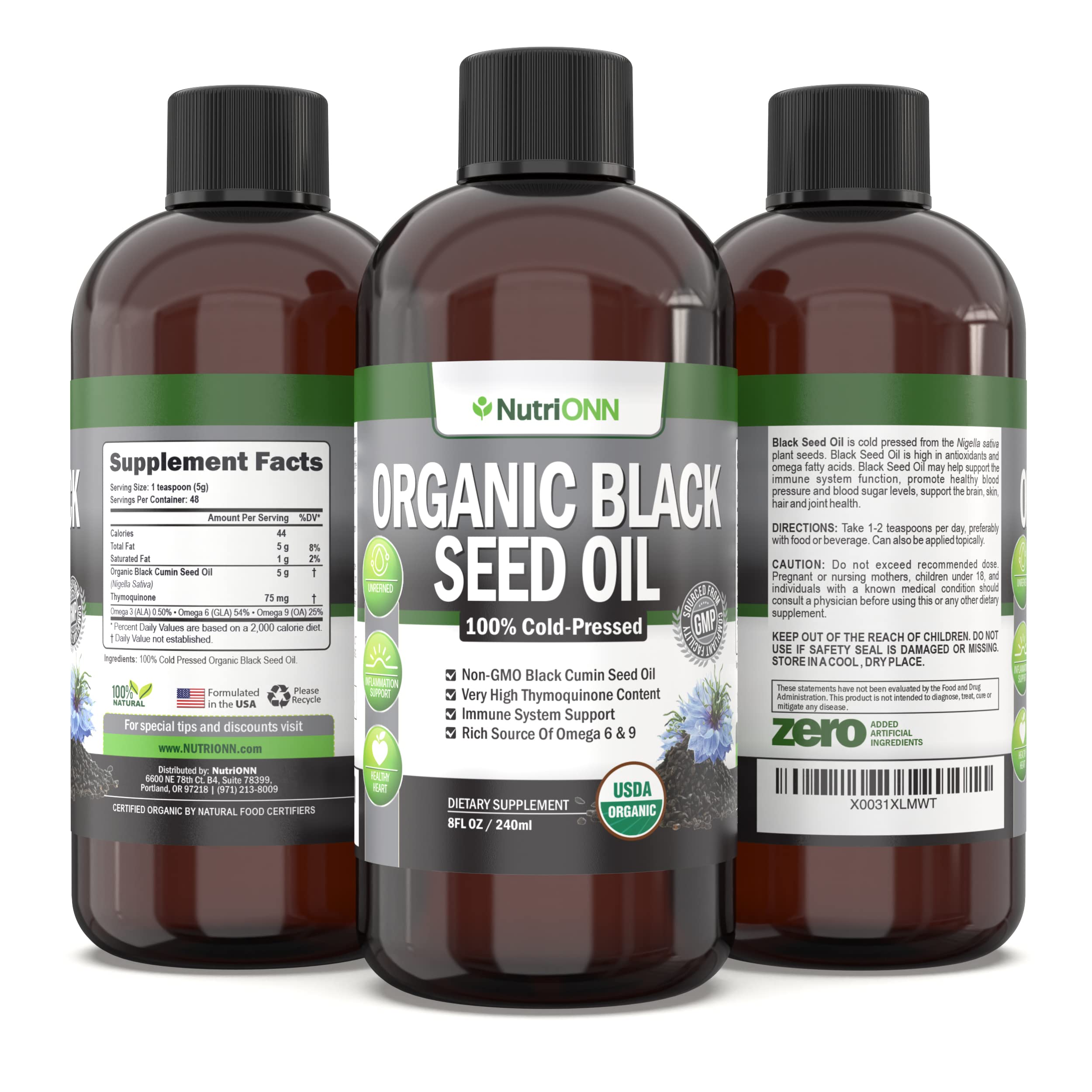 Illustration of hair, skin and nails benefits from black seed oil