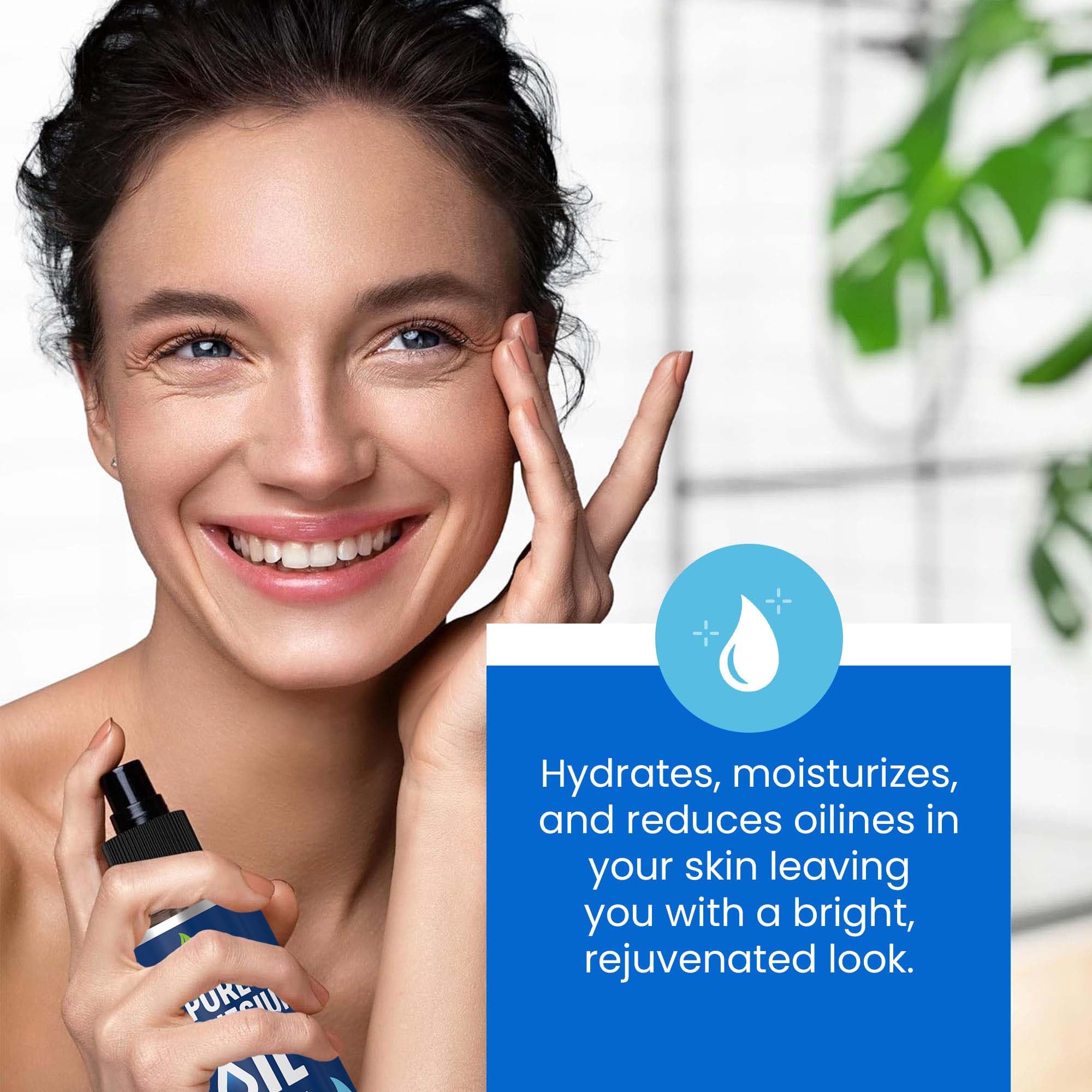 Illustration of benefits for hair, skin and nails