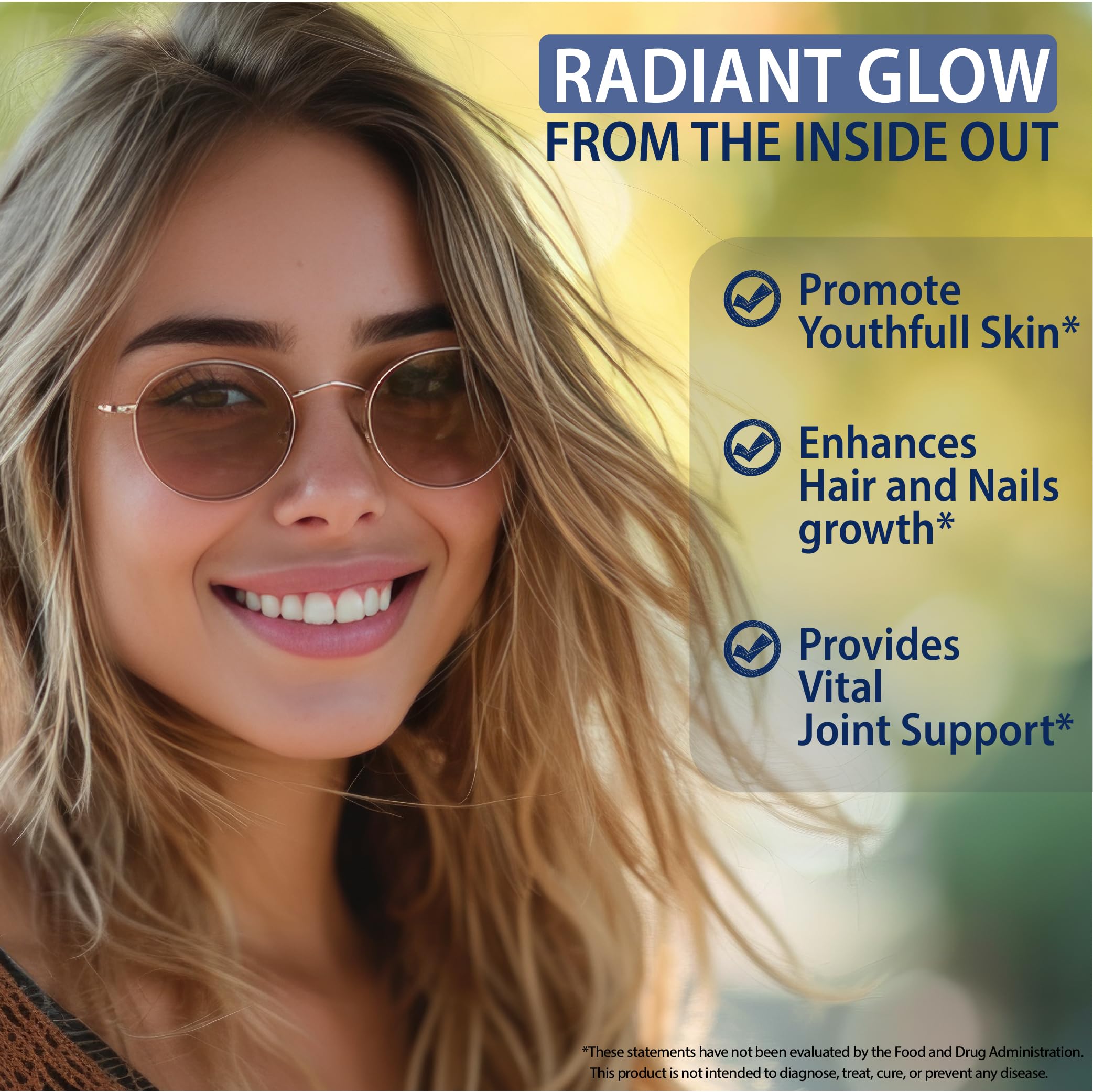 Infographic of hair, skin and nails boost