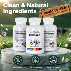 Hair, skin, nails, joints and bones health with collagen