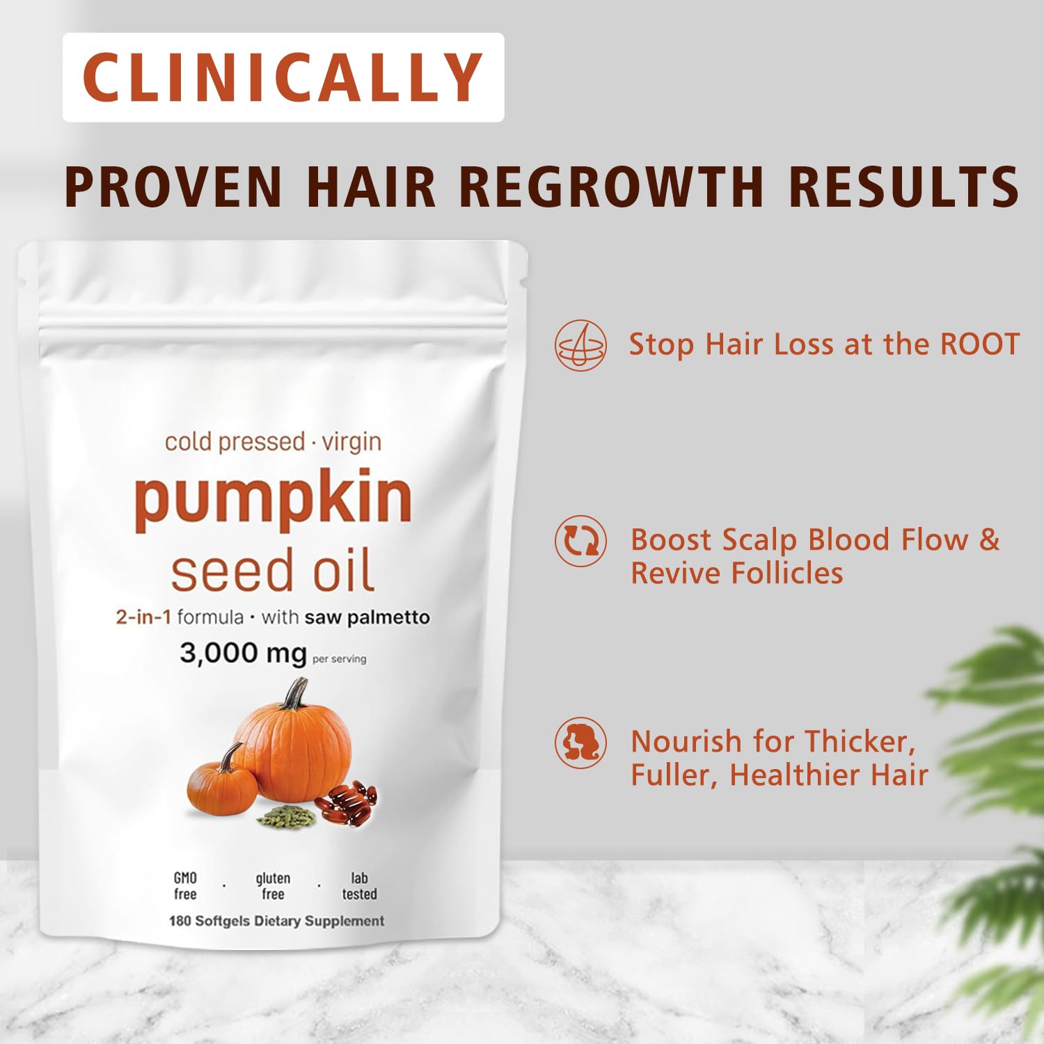 Supports hair, urinary, bladder and prostate health