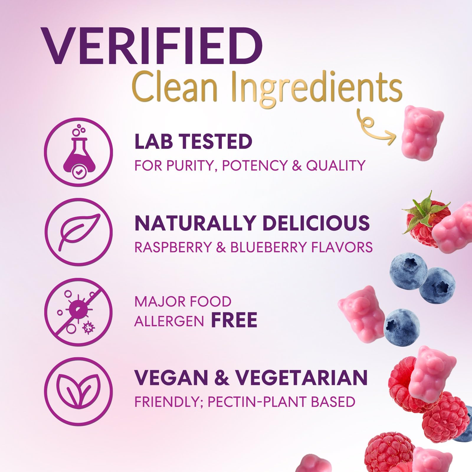 Ingredients featuring Biotin, Vitamins E and C