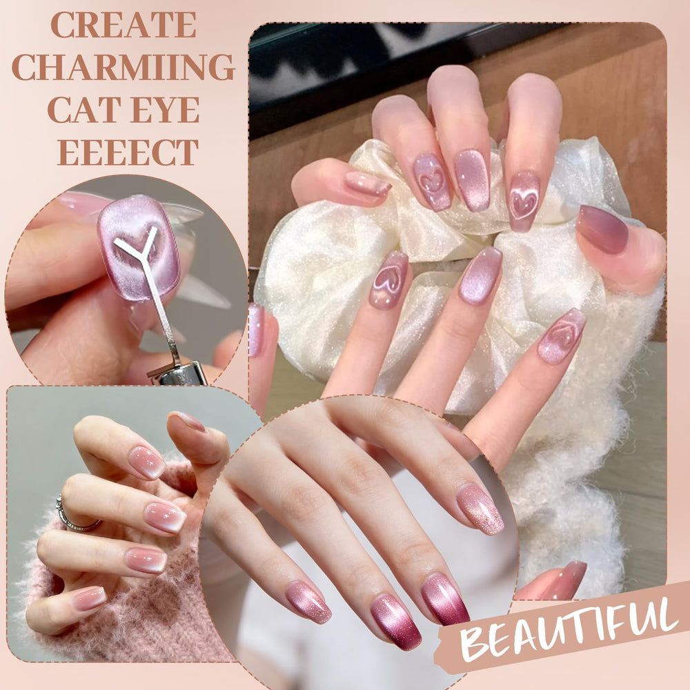 HairChrysm cat eye magnet in action demonstrates quick DIY results