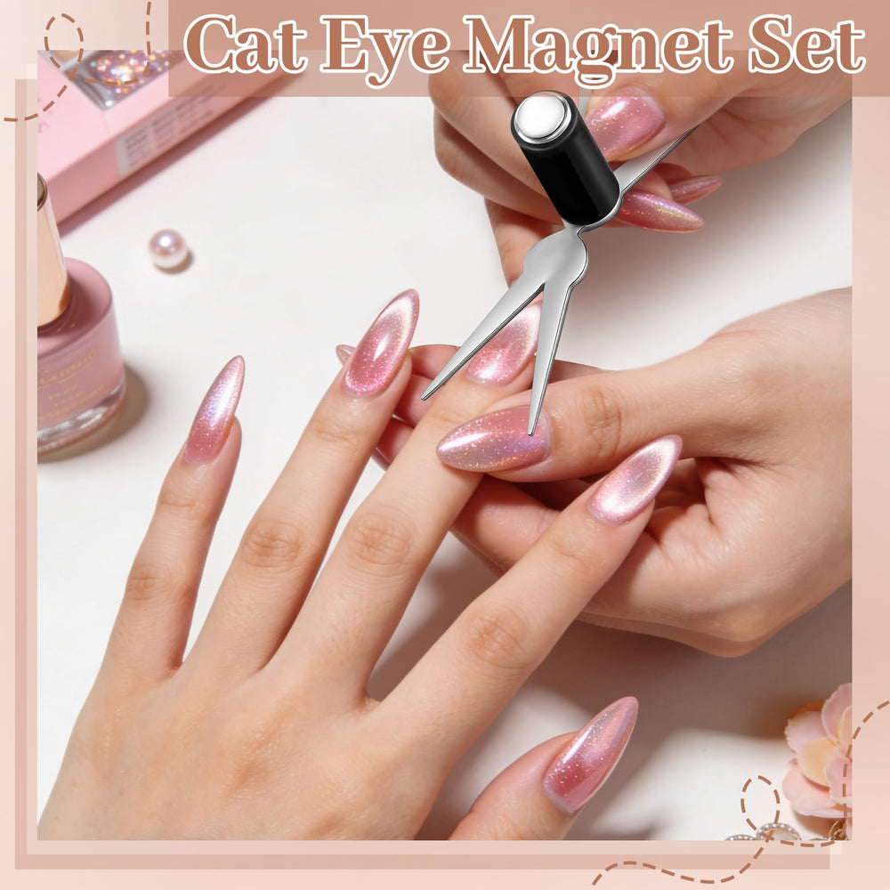 HairChrysm heart-shaped magnet small for delicate cat-eye tips