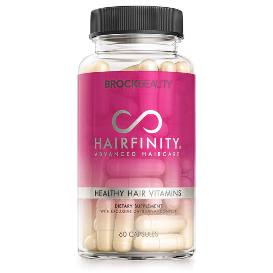 Bottle of Hairfinity Hair Vitamins 60 veggie capsules