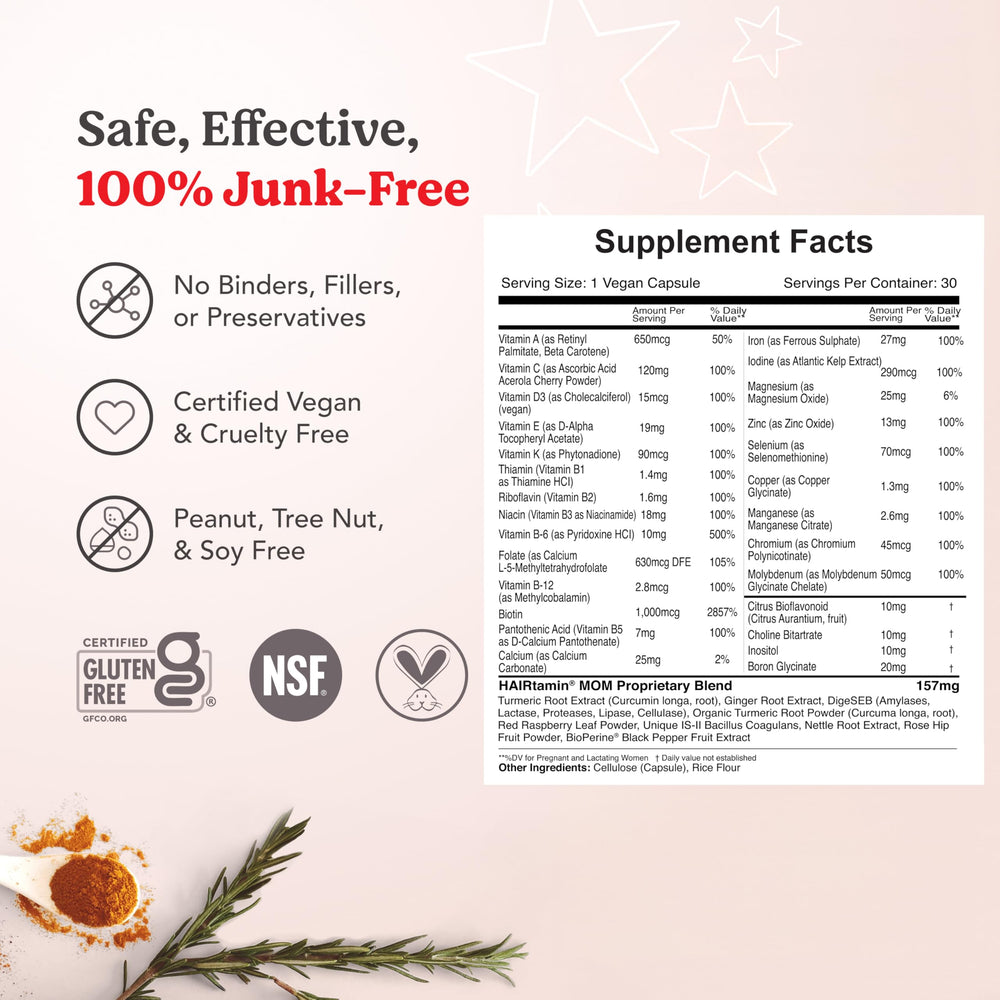 Skin, nails, and hair vitamins for moms in a 3-pack