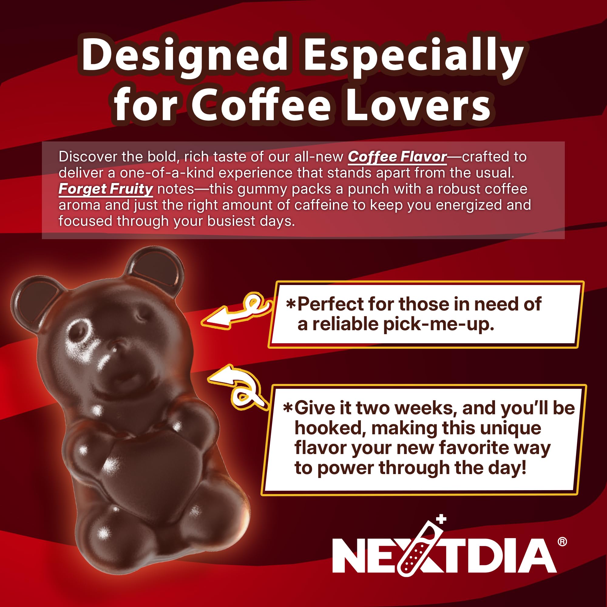 Back of Hakkue Energy Focus Gummies bottle with directions