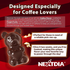 Back of Hakkue Energy Focus Gummies bottle with directions