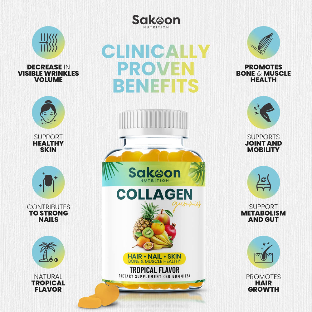 Nutrition facts panel of Halal Collagen Gummies