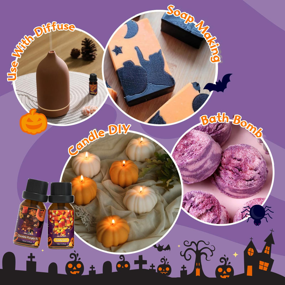 Candy Corn essential oil bottle in amber glass