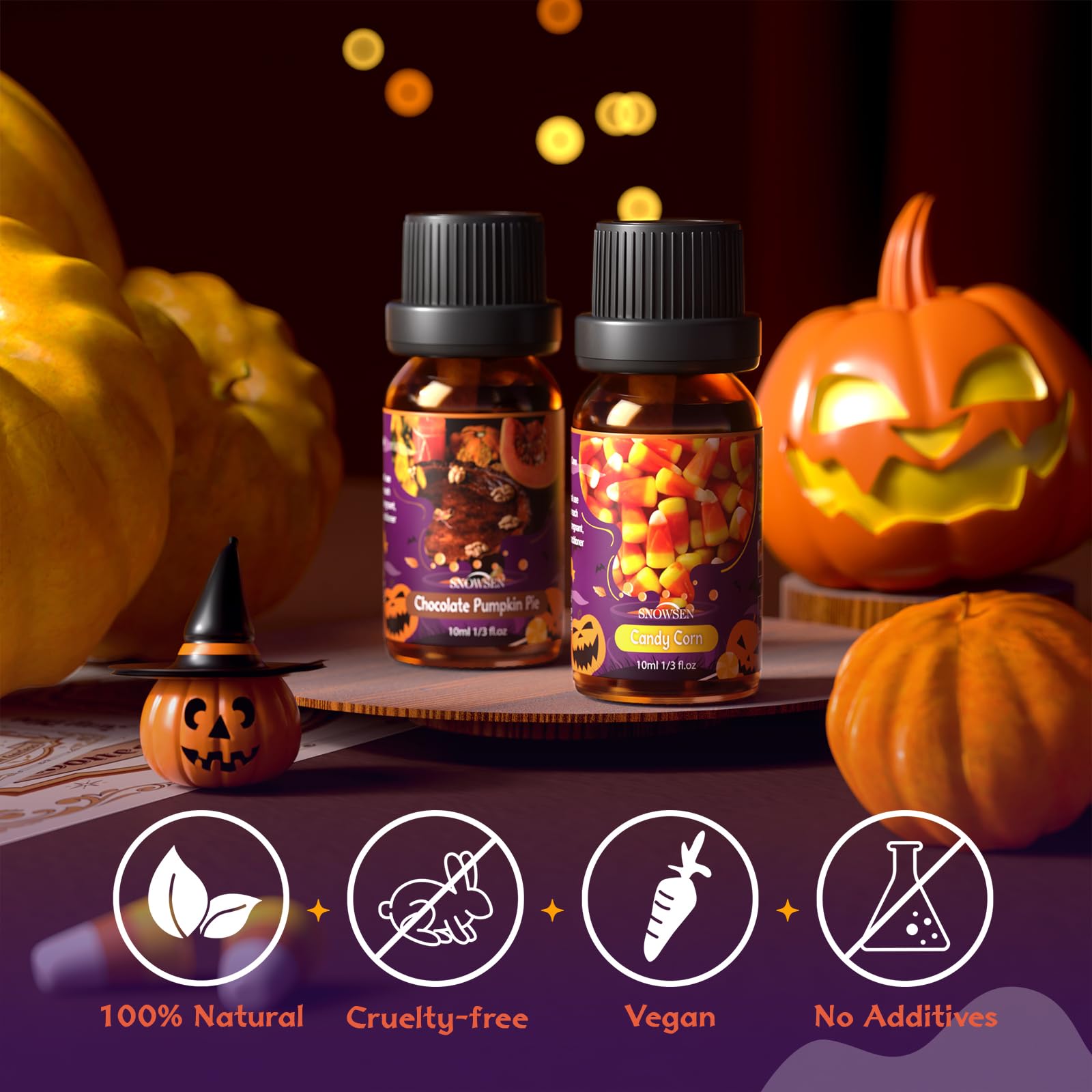 Apple Cider essential oil bottle in amber glass