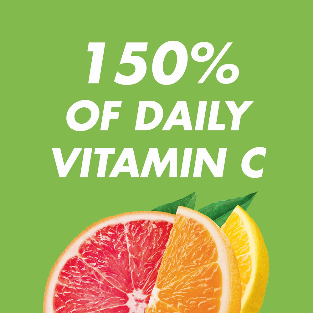 Sealed resealable pouch of HALLS Defense Vitamin C Drops – 80 lozenges