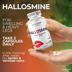 60-capsule pack of Hallusa Diosmin Circulation