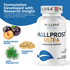 Saw Palmetto extract and Pygeum ingredients on label