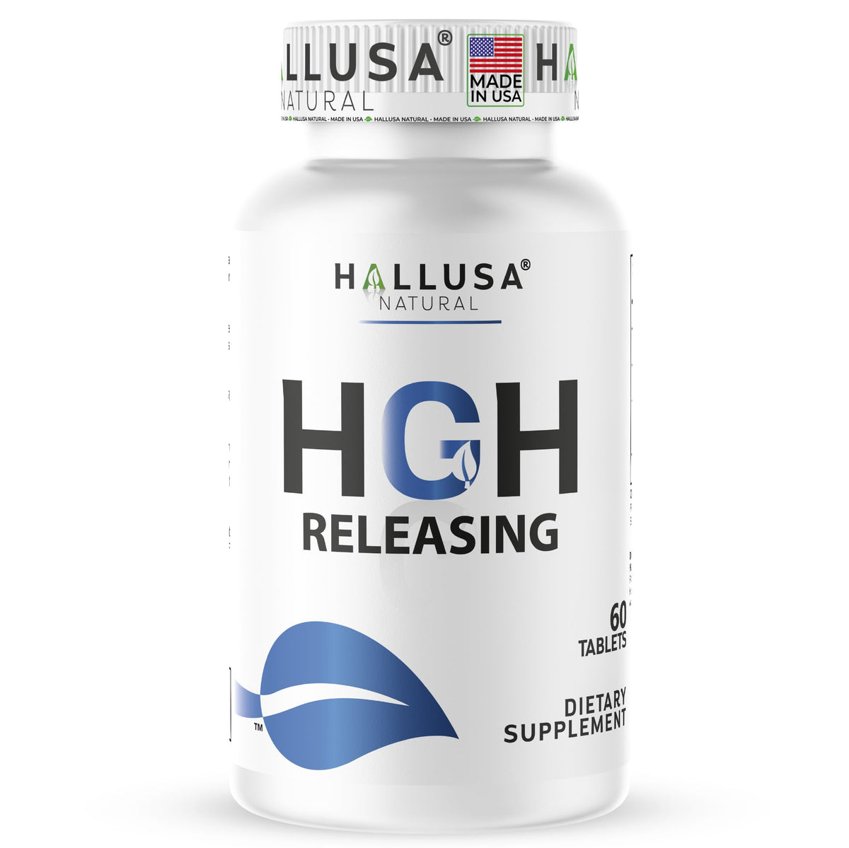 Hallusa Natural HGH Complex bottle - front view