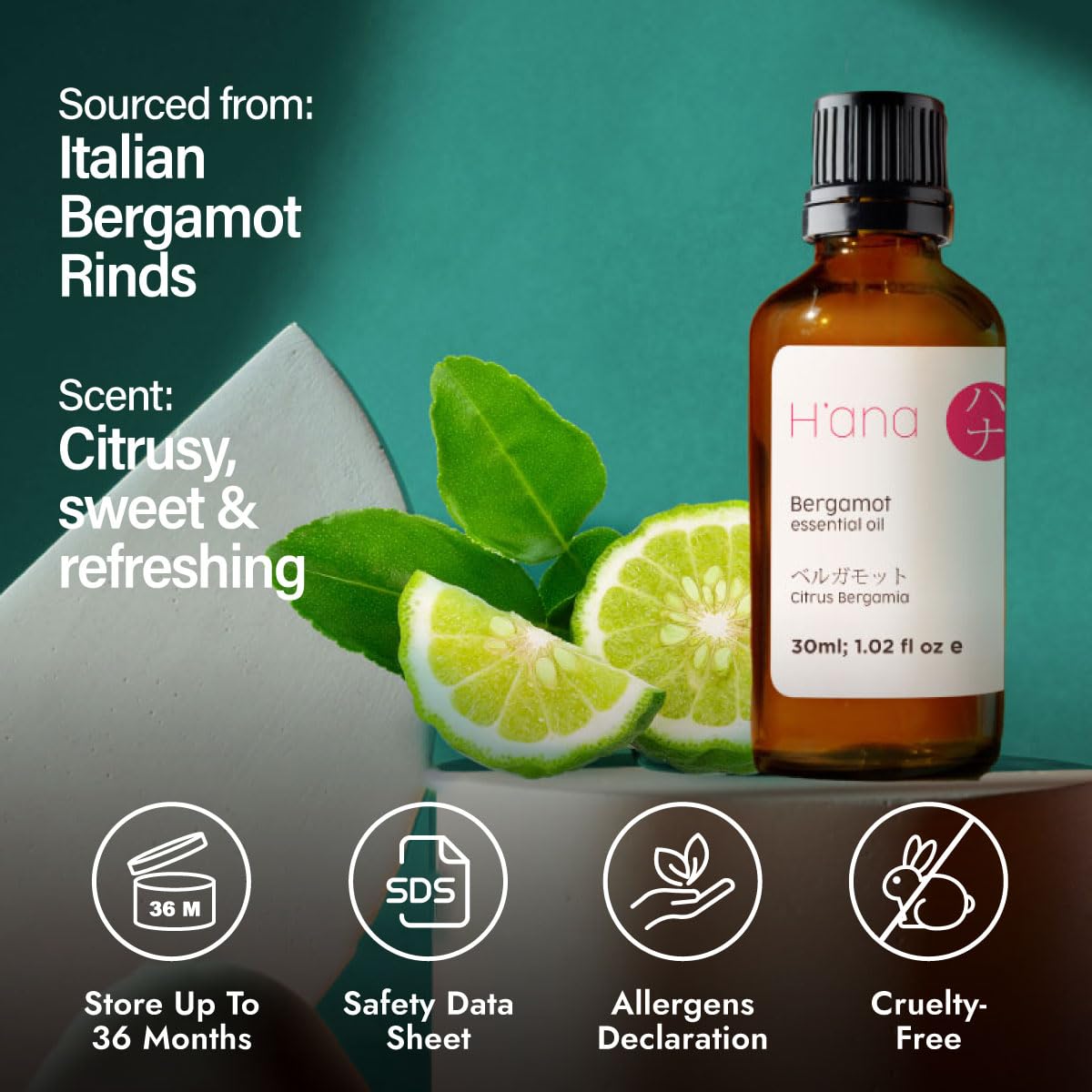 Cruelty-free bergamot diffuser oil product image