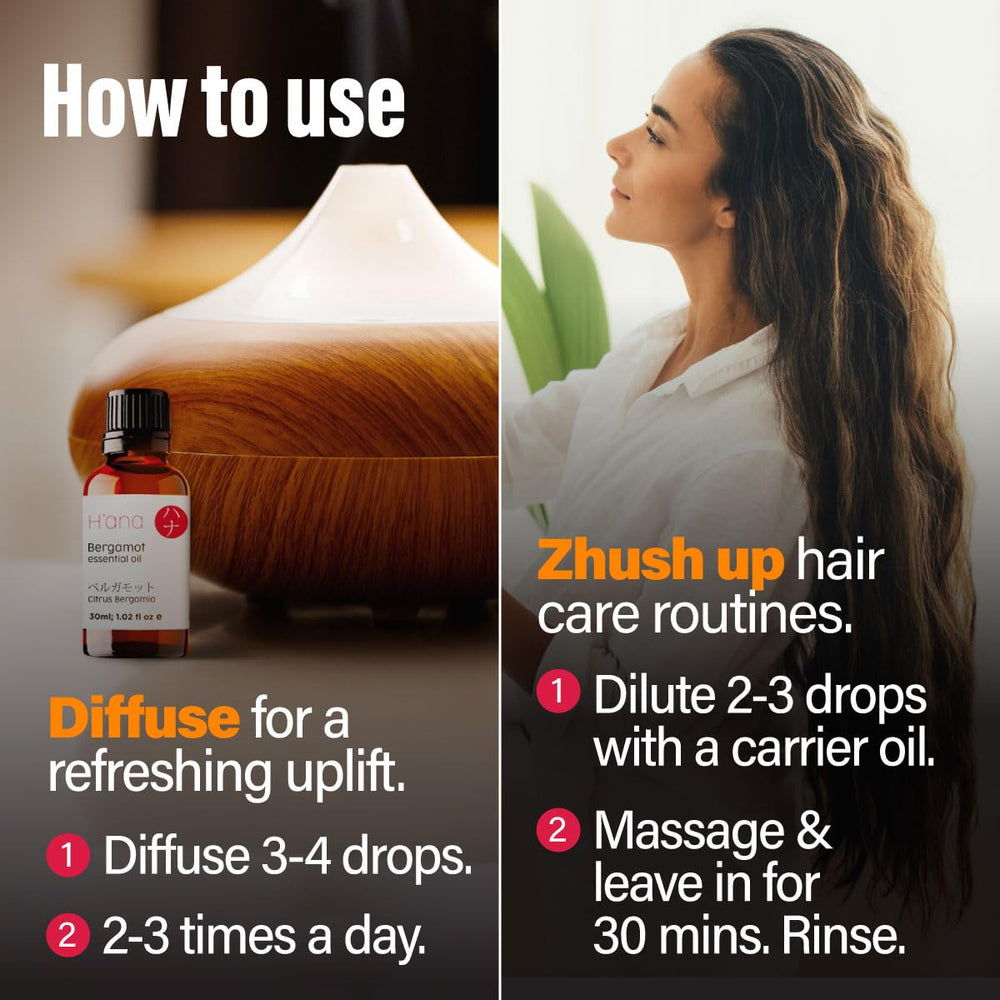 DIY self-care products featuring bergamot oil for lotions, bath oils, soaps and candles