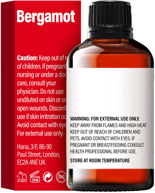 Bergamot essential oil for hair care being massaged onto scalp