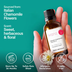 H'ana Roman Chamomile packaging and label