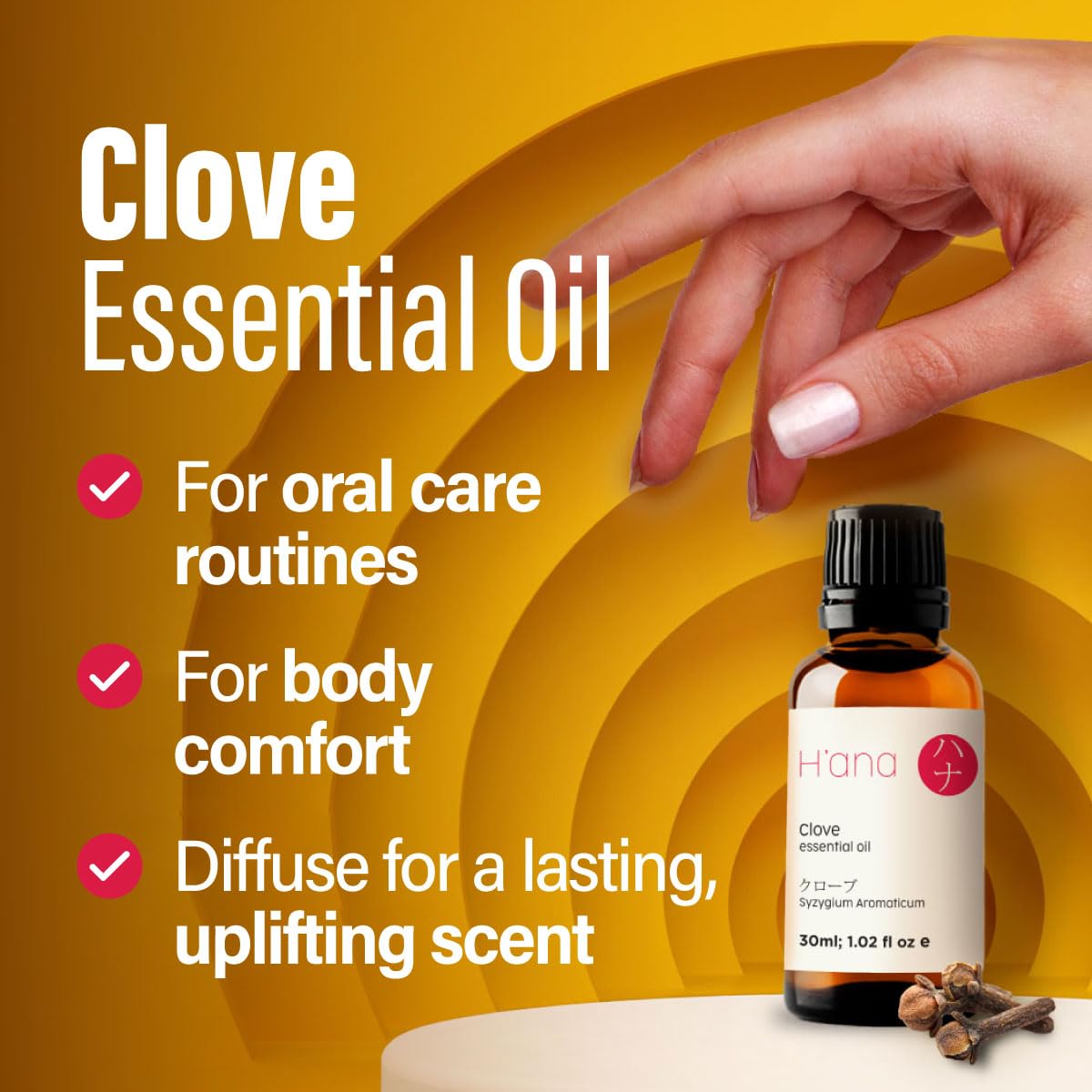 Clove essential oil for skin care