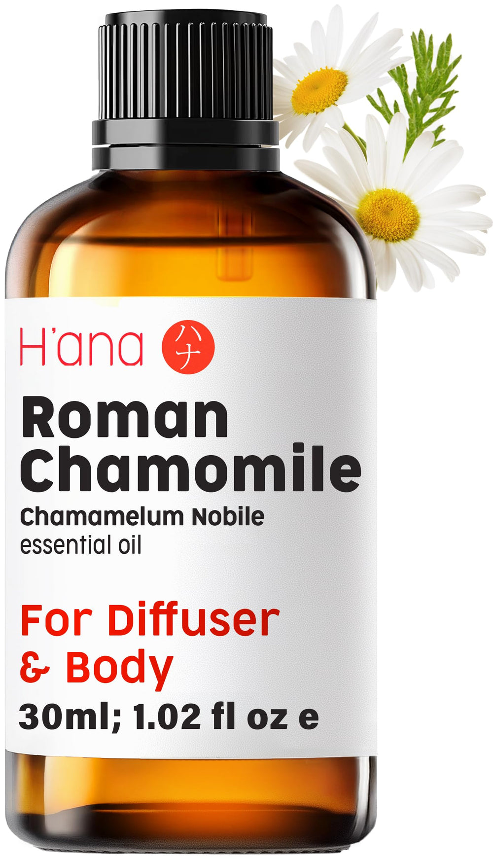 H'ana Roman Chamomile Essential Oil bottle – 1.02 fl oz